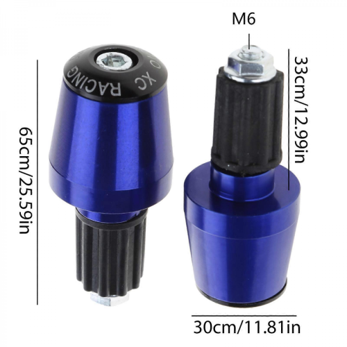 (Silver) Titanium Bar End Plugs for Motorcycle, Road & Mountain Bikes 2