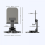 (Black) White Foldable 360 Rotating Phone Tablet Stand for Video Live 3