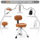 Adjustable Height Hydraulic Drum Stool Seat Saddle W/ Backrest for Drummers 9