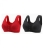 (red, 52) Front Closure Wire-Free Bras for Older Women, Comfortable & Convenient 5