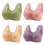 (bean paste, 50) Front Closure Wire-Free Bras for Older Women, Comfortable & Convenient 4