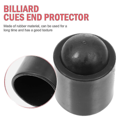 Cue Tip Protector for Snooker Pool Billiard Cues, 20-Pack Rubber Caps, Durable Replacement Accessories 2