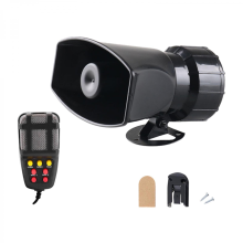 (7 Tone) 12V 20W Car Horn Siren Speaker with 5/7 Sounds & MIC
