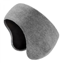 (Grey) Thermal Fleece Ear Warmer for Skiing Running, Foldable Cold Weather Ear Muffs Grey