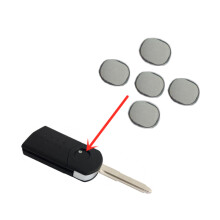 20pcs car key Shell sticker logo for M-Azda emblem badge oval aluminum DIY remote car key