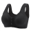 (black, 36) Front Closure Wire-Free Bras for Older Women, Comfortable & Convenient 1