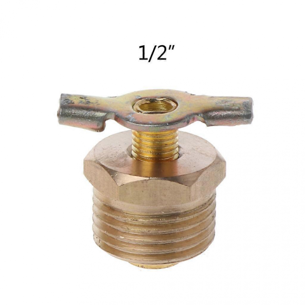 (4 Points 20Mm) Male Npt 1/4" 3/8" 1/2" Winged T-Handle Tank Drain Cock For Air Compressor Valve 5996097041260