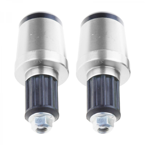 (Silver) Titanium Bar End Plugs for Motorcycle, Road & Mountain Bikes