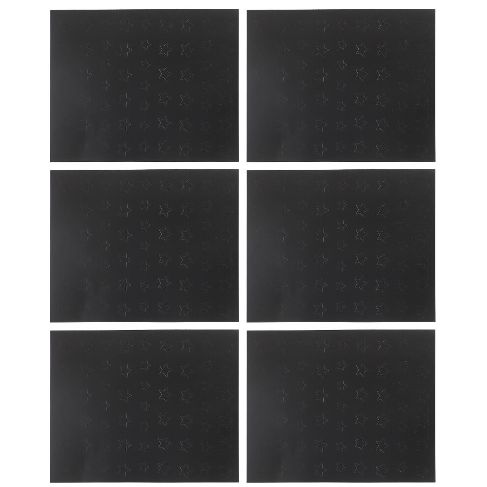 10 Sheets Star Pattern Airbrush Nail Sticker Templates for Nail Art Decoration
