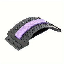 Back Stretching Board for Back Pain Relief, Retractable Yoga Pilates Posture Correction Tool with Portable Design