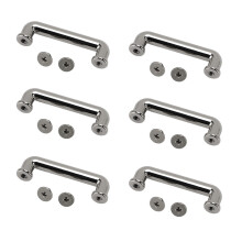 10 Sets Bogenbrücken-Schnallen 31 7,5 6 mm Silber-Schwarz