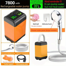 Tragbare elektrische Dusche für Outdoor-Aktivitäten mit intelligenter Temperaturregelung (3 Modi) – Camping- und Reiseaccessoire