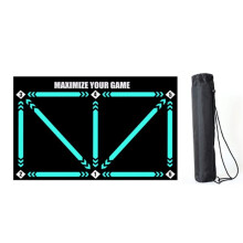Fußballtrainingsmatte zur Ballkontrolle, 90 x 60 cm rutschfeste Gummimatte für Dribbling- und Beweglichkeitsübungen