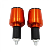 (Orange) Titanium Bar End Plugs for Motorcycle, Road & Mountain Bikes