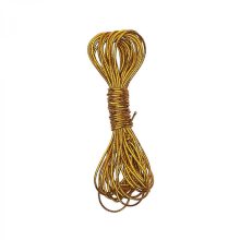 (Gold) Weihnachtlicher Haarschmuck aus Metallseil-Design für Dreadlocks, Silbernes Geschenk