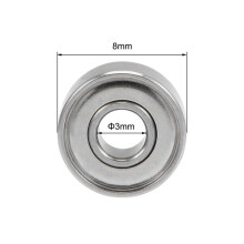 Rodamiento 693ZZ de 3x8x4 mm, rodamientos de bolas miniatura ABEC-5, paquete de 10, para motores pequeños y proyectos de bricolaje.