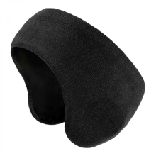 (Black) Thermal Fleece Ear Warmer for Skiing Running, Foldable Cold Weather Ear Muffs Grey