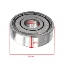 608ZZ Ball Bearings 8x22x7mm 20pcs Carbon Steel with Dust Cover for Radial Load Support