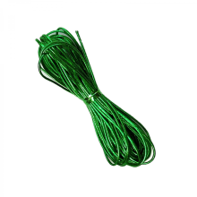 (Green) Weihnachtlicher Haarschmuck aus Metallseil-Design für Dreadlocks, Silbernes Geschenk