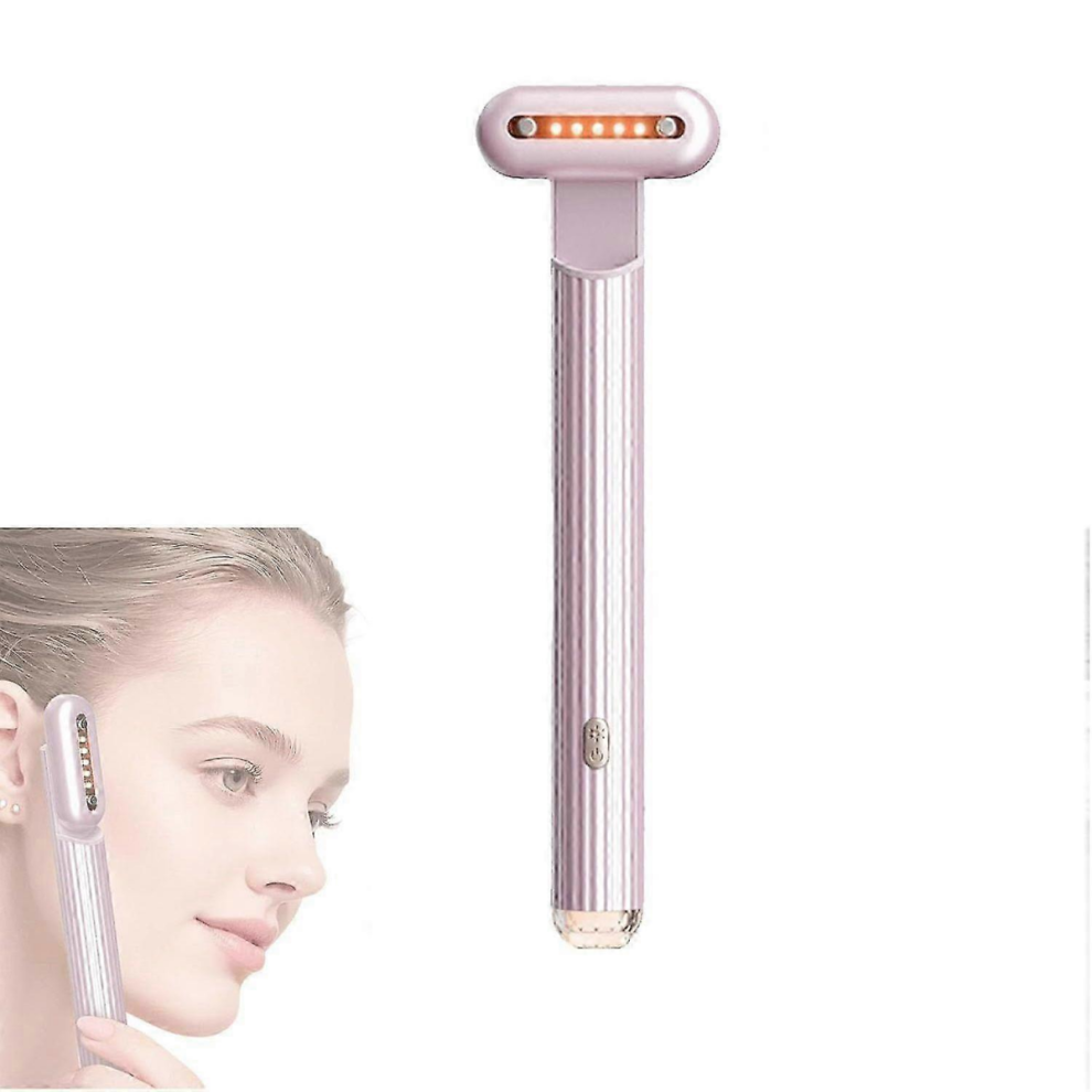 (Rose Gold) Thermostatic Eye Massage Pen for Dark Circles & Puffiness, 330 Rotation