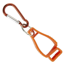 (05 Metal hook) Work Glove Clips with Metal Hook, Portable Glove Holder Grabber
