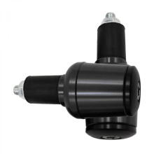 (Black) Embouts de guidon en titane pour motos, vélos de route et VTT
