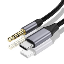 Audiokabel: Typ-C auf 3,5 mm Aux-Kabel für Auto & Kopfhörer 0,5 m