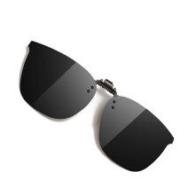 Polarisierte Clip-on-Sonnenbrille - für Autofahren & Outdoor Black+Grey