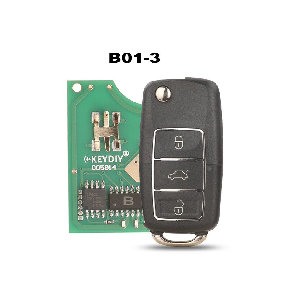 Kd Keydiy Remote B01 B01-3 Luxury 3 Button B Series Car Key For Kd900 Kd-X2 Kd Mini Black 6935161688894