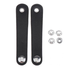 Accordion Bellows Strap Buckle for Bass Accordion, PU Leather, 2-Piece Set, Replacement Accessory