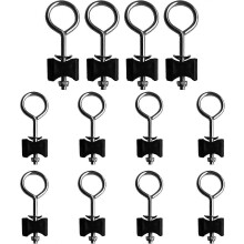 Trampoline Bolts and Nuts, 12 Piece Set, 6mm x 9.5cm Galvanised Steel, with Washers for Outdoor Trampoline Frame Net Pole Repair