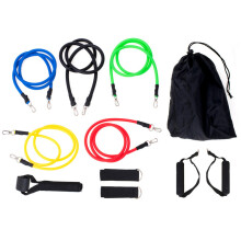 Exercise Resistance Bands Set, 5 Colour-Coded Resistance Levels with Door Anchor Leg/Arm Straps for Home Gym Strength Training