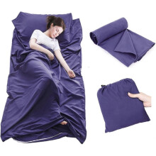 Forro de Sacola de Dormir para Camping e Viagens, Leve e Portátil, 75x210cm, Roxo, Compacto para Mochilão