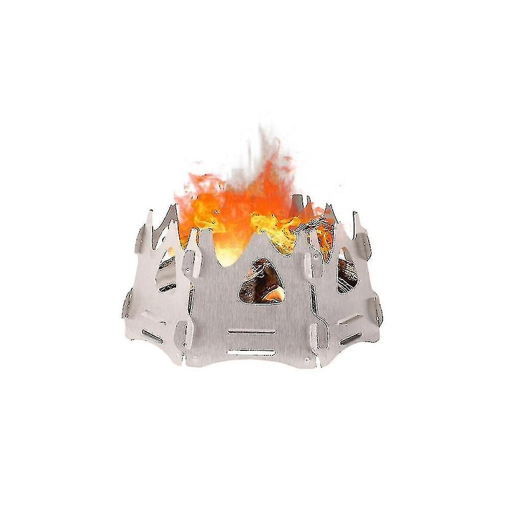 Mini Camping Stove, Stainless Steel Folding Portable, for Outdoor Cooking, Hiking, Picnic and Backpacking-image-OPC-PSG8S2M-NEW