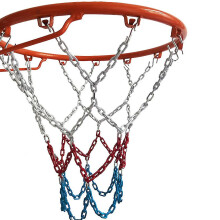 Rete da basket di ricambio, in acciaio sintetico, disponibile nei colori bianco, rosso e blu, per canestri da basket standard.