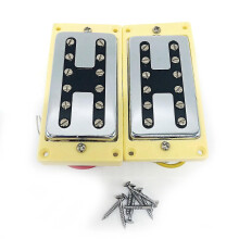 Pastillas para guitarra eléctrica, imanes Alnico 5, alta impedancia 8,2 kΩ-15 kΩ, para modelos Les Paul 50/52, color amarillo, juego de 2