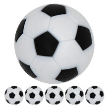 Set van 6 tafelvoetbalballen, gemaakt van slijtvast siliconen, voor soepele tafelvoetbalspellen en gebruik in speelkamers thuis.