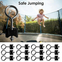 Trampolinschrauben, verzinkter Stahl, 12er-Packung, 2,7 mm x 9,5 cm, zur Befestigung des Trampolinrahmens im Außenbereich