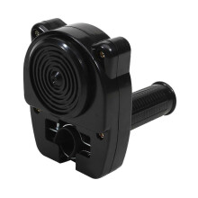 Children's Bicycle Bell with Motorcycle Accelerating Sound Effect, Black PP Material, Easy Fit Handlebar Accessory