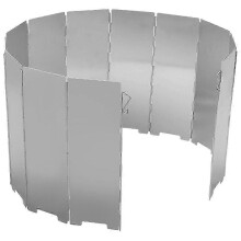 Paravientos ligero y plegable para hornillo de camping, con bolsa de almacenamiento para barbacoas de senderismo.