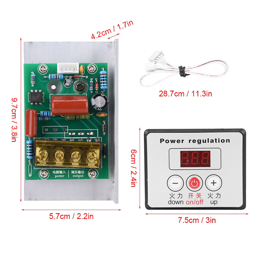 6000W SCR Digital Power Regulator AC 220V