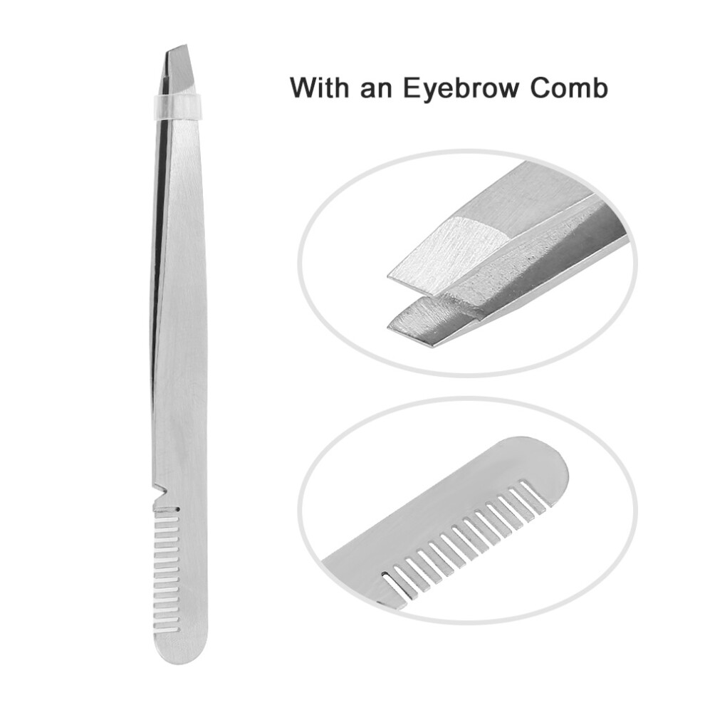 Angled Tip Hair Removal Tweezers