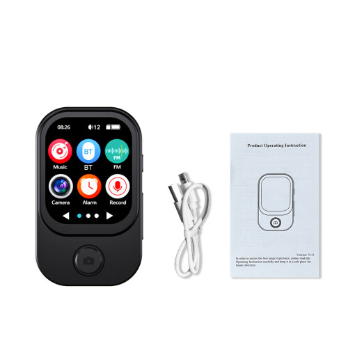 2.01" Touchscreen MP3 Player with Camera, 52g, Black 2