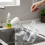 (White) Stainless Steel Bottle Brush with Replaceable Head 3