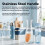 (Orange) Stainless Steel Bottle Brush w/Replaceable Head 5