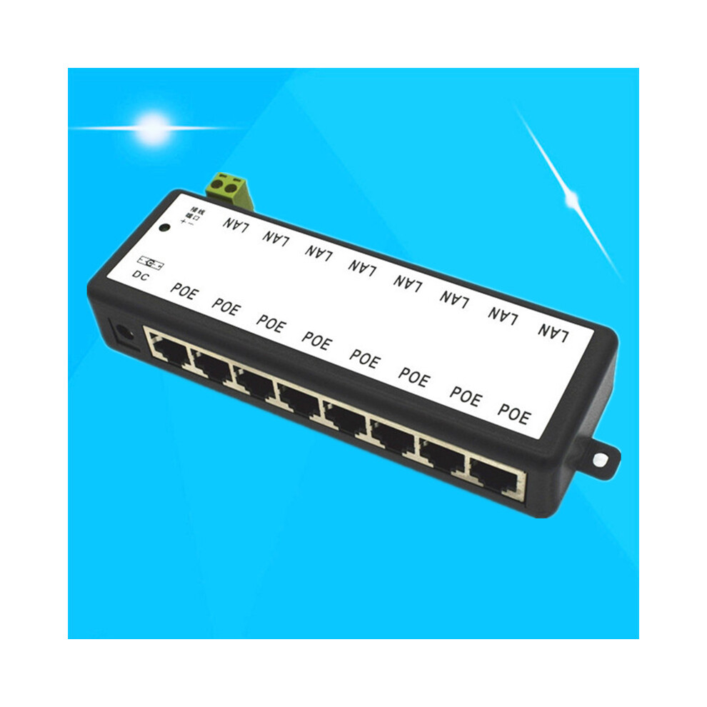 8-Port Poe Injector Splitter 12-48V 6481414458856