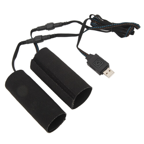 Universal 5V Heated Motorcycle Grip Cover with USB & Memory Function