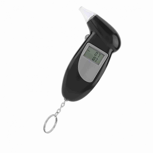 Digital LCD Alcohol Breath Tester Keychain Analyzer with 10 Mouthpieces 1