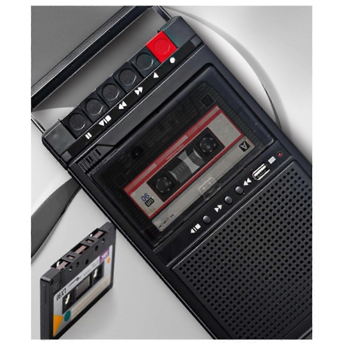 Multifunction Retro Portable Handheld Tape USB Player Cassette Recorder Music Player Built-in Bluetooth Speakers 1