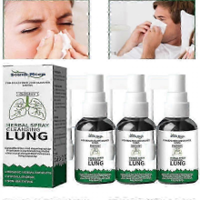 3x Spray detergente per polmoni a base di erbe - 20 ml, lenisce la gola, aiuta a smettere di fumare